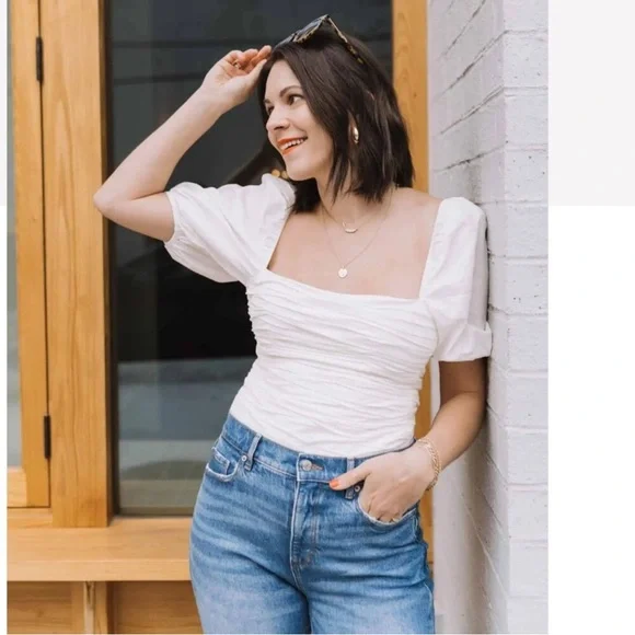 Reformation Barry Top 10 White - Picture 3 of 13